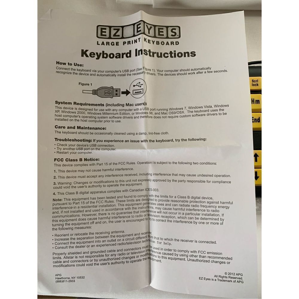 large print Computer Keyboard - Picture 5 of 6